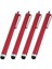4pcs Stylus Kalemi, Klips Tipi Kapasitif Kalem, Yüksek Hassasiyet Düzgün Dokunmatik Anti-Çizim Anti-Çizik Kalem Tablet Pc Telefonları Için, Kırmızı (Yurt Dışından) 3