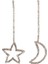 Tam Rhinestone Ay Yıldız Dangle Küpe (Yurt Dışından) 1