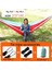 Açık Hammock Naylon Paraşüt Bez Seyahat Kamp Salıncak, Stil: 2,7m x 1.4m Kırmızı-Gök Mavisi (Yurt Dışından) 2