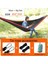Açık Hammock Naylon Paraşüt Bez Seyahat Kamp Salıncak, Stil: 3m x 2m Siyah-Kırmızı (Yurt Dışından) 2