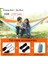 Açık Hammock Naylon Paraşüt Bez Seyahat Kamp Salıncak, Stil: 2,7m x 1.4m Turuncu-Gök Mavisi (Yurt Dışından) 2