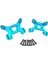 1paır Alüminyum Alaşım Wltoys Için Ön ve Arka Şok 144001 Rc Araba Mavisi (Yurt Dışından) 3