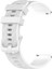 Samsung Gear Sport Için 20 mm Karbon Fiber Çizgili Silikon Saat Bandı Beyaz (Yurt Dışından) 1