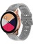 Samsung Galaxy Watch4 Için Classic 42/46 mm Erik Çiçeği Içi Boş Silikon Saat Bandı Açık Gri (Yurt Dışından) 3