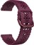 Samsung Galaxy Watch4 Için Classic 42/46 mm Erik Çiçeği Içi Boş Silikon Silyon Saat Band Wine Red (Yurt Dışından) 1