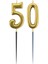 50.yaş Rakam Altın Çubuk Mum 14 cm 1