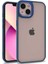 Apple iPhone 13 Kılıf Kamera Nikelaj Kenar Renkli Kapak 1