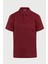 Erkek Bordo Regular Fit Merserize %100 Pamuk Polo Yaka Tişört 1