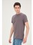 Erkek Yıkamalı Basic T-Shirt Tişört %100 Pamuk Tişört 1