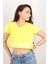 Kadın Kısa Kollu Crop Bluz 1