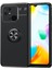 Xiaomi Redmi 10C Focus Serisi Yüzük Standlı Silikon Kılıf - Siyah 1