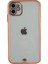iPhone 11 Gold - Pembe Çerçeveli Şeffaf Kılıf 1