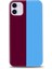 Iphone 11 Bordo-Mavi Tasarım Kılıfı-6 1