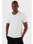Pamuklu Regular Fit V Yaka Basic T Shirt Erkek T Shirt EXXEMODJ000V 2