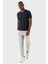 Pamuklu Regular Fit V Yaka Basic T Shirt Erkek T Shirt EXXEMODJ000V 4