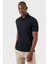 Pamuklu Regular Fit Düğmeli Polo T Shirt Erkek T Shirt EX661D 3