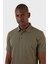 Pamuklu Regular Fit Düğmeli Polo T Shirt Erkek T Shirt EX661D 4