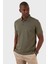 Pamuklu Regular Fit Düğmeli Polo T Shirt Erkek T Shirt EX661D 5