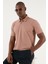 Pamuklu Regular Fit Düğmeli Polo T Shirt Erkek T Shirt EX661D 1