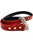 Kırmızı Deri Köpek Gezdirme Tasması 4