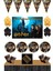 Harry Potter Parti Süsleri 16 Kişilik 50X70 cm Afişli Masa Etekli Harry Potter Doğum Günü Seti 1