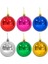 Yılbaşı Ağaç Süsü Renkli 6cm 6lı 1