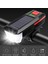 Bisiklet Işık Solar USB Şarj Edilebilir Çift Şarjlı Korna Lambası Su Geçirmez Bisiklet Far Bisiklet Ön Işık Su Geçirmez + Korna (Yurt Dışından) 2