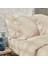 Bedding Plain Çift Kişilik Ranforce Yıkamalı Nevresim Takımı - Bej 3