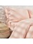 Bedding Plain Çift Kişilik Ranforce Yıkamalı Nevresim Takımı - Blush 3
