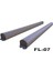Alüminyum Boş Kasa LED Profil Yerli Kasa - LED Bar Kasa- Şeffaf Cam 180CM 3
