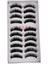 10 Pairs El Yapımı Doğal Moda Uzun Yanlış Kirpikler Makyaj F-4 Için Lashes (Yurt Dışından) 5