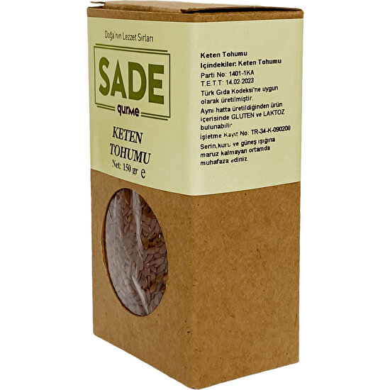 Sade Gurme Keten Tohumu 150 gr