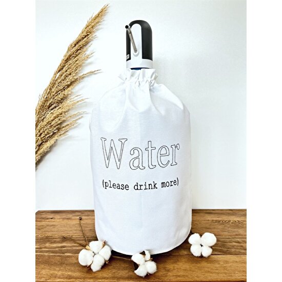 Atölye No 35 Essentials Water Büzgülü Damacana Kılıfı Beyaz
