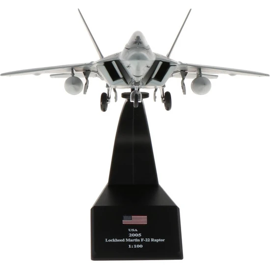 Tashow Amerikan F-22 Avcı Raptor Uçak Uçak 1/100 Diecast Model Oyuncak (Yurt Dışından)
