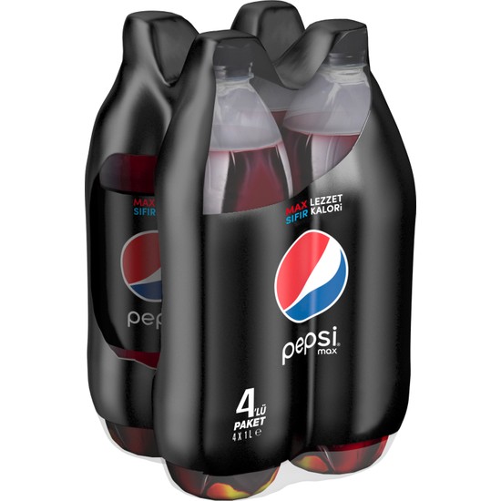 Pepsi Max Şekersiz Kalorisiz Kola Pet 4x1 L
