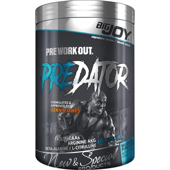 Bigjoy Sports Pre-Dator 510g 30 Servis Orman Meyveli Pre-Workout