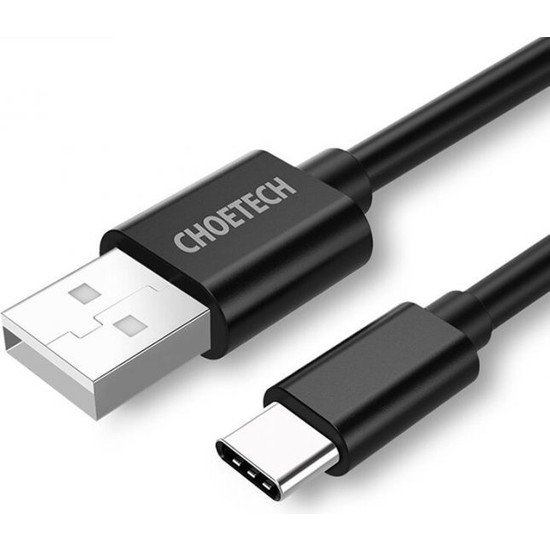 Choetech USB-A to USB-C 0.5M Data ve Şarj Kablosu