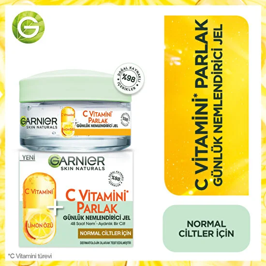 Garnier C Vitamini Parlak Günlük Nemlendirici Jel 50ML