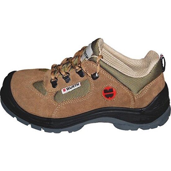 Würth S1-P Boğazsız Iş Güvenlik Ayakkabısı -Renk:süet Bej -Numara 43