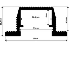 A8607-D Lineer Led Bar Boş Kasa 150cm