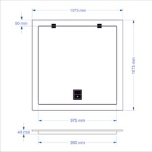 Pond Makine Dairesi Kapağı 100X100 Cm-Betona Geçme