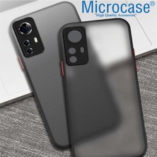 Microcase Xiaomi Mi 12 London Serisi Darbeye Dayanıklı Kılıf - Buzlu Siyah