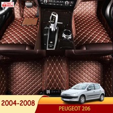 Miren Peugeot 206 2004-2008 Uyumlu 5d Havuzlu Suni Deri OTO PASPAS