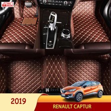 Miren Renault Captur 2019 Uyumlu 5d Havuzlu Suni Deri Oto Paspas