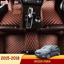 Miren Skoda Fabia 2015-2018 Uyumlu 5d Havuzlu Suni Deri OTO PASPAS