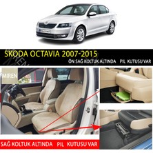 Miren Skoda Octavia 2007-2015 Uyumlu 5d Havuzlu Suni Deri OTO PASPAS