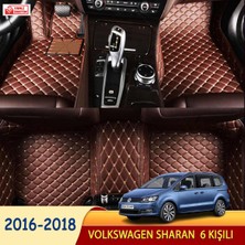 Miren Volkswagen Sharan 2016-2018 6 kişili Uyumlu 5d Havuzlu Suni Deri OTO PASPAS