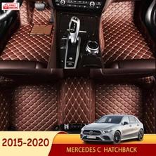 Miren Mercedes C 2015-2020 Hatchback Uyumlu 5d Havuzlu Suni Deri Oto Paspas