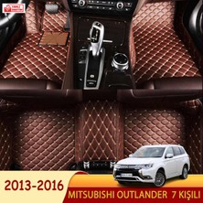 Miren Mitsubishi Outlander 2013-2016 7 kişili Uyumlu 5d Havuzlu Suni Deri OTO PASPAS