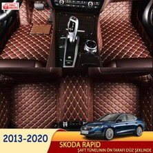 Miren Skoda Rapid 2013-2020 Uyumlu 5d Havuzlu Suni Deri OTO PASPAS